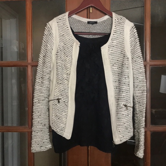 DREW Jackets & Blazers - Black and white jacket